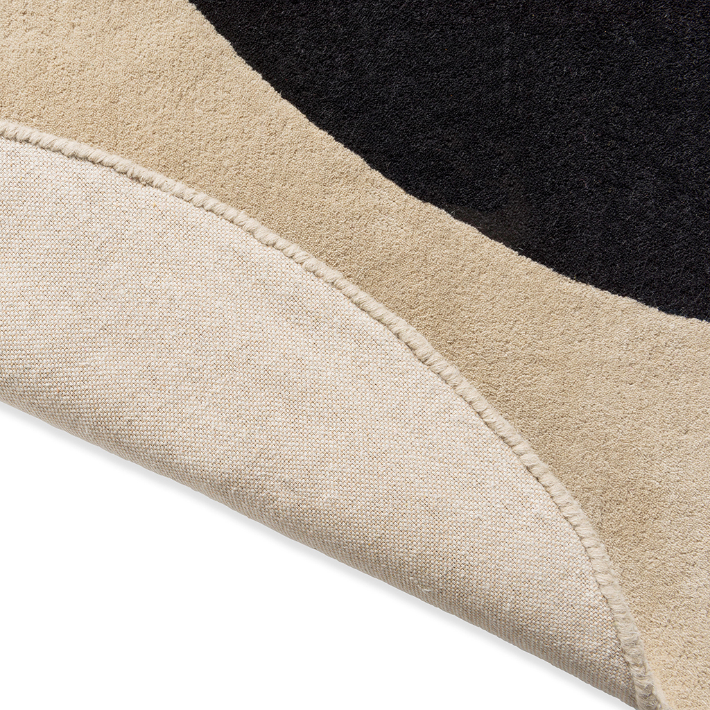 Dywan Flower Spot Ecru / Black 158409 | Rozmiar: Ø 200 cm