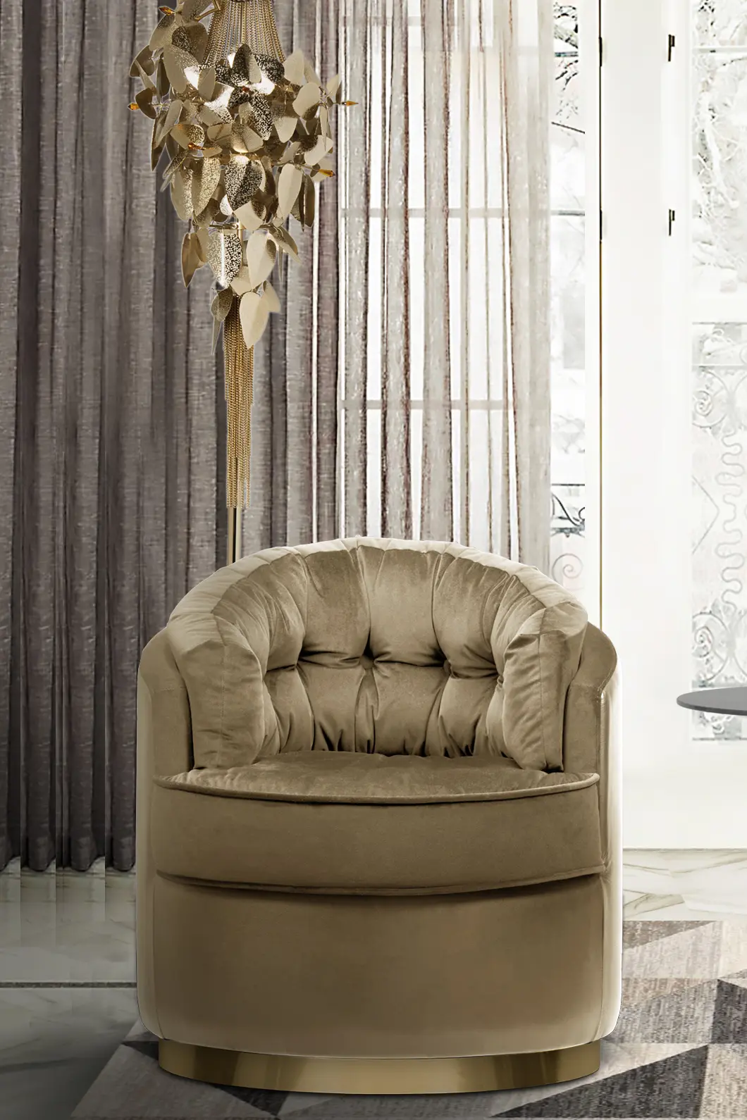Obrotowy fotel Luxe - 14