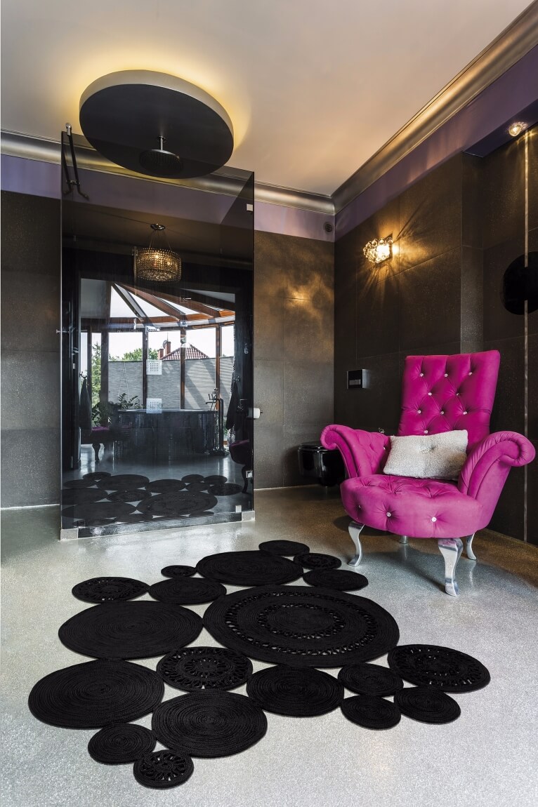 Dywan Alyssa Patchwork Black | Rozmiar: 160 x 230 cm