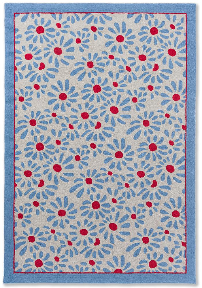 Dywan Zewnętrzny Błękitny Daisy | Rozmiar: 160 × 230 cm
