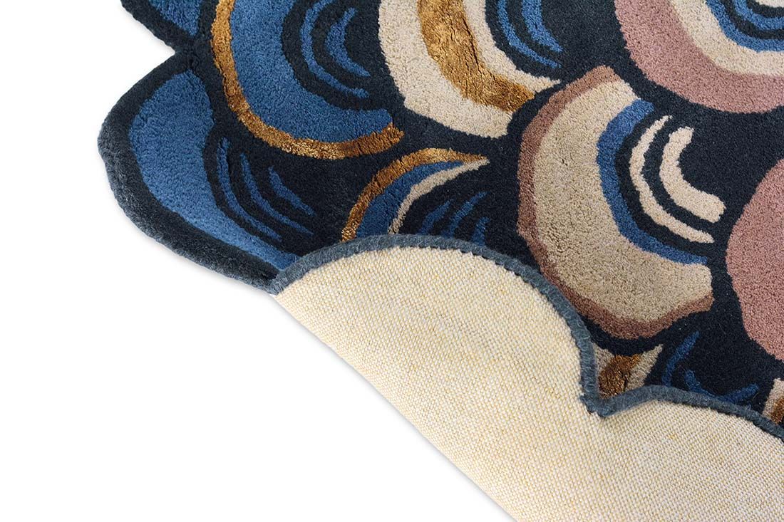 Dywan Masquerade Blue Circle 160008 | Rozmiar: Ø 150 cm