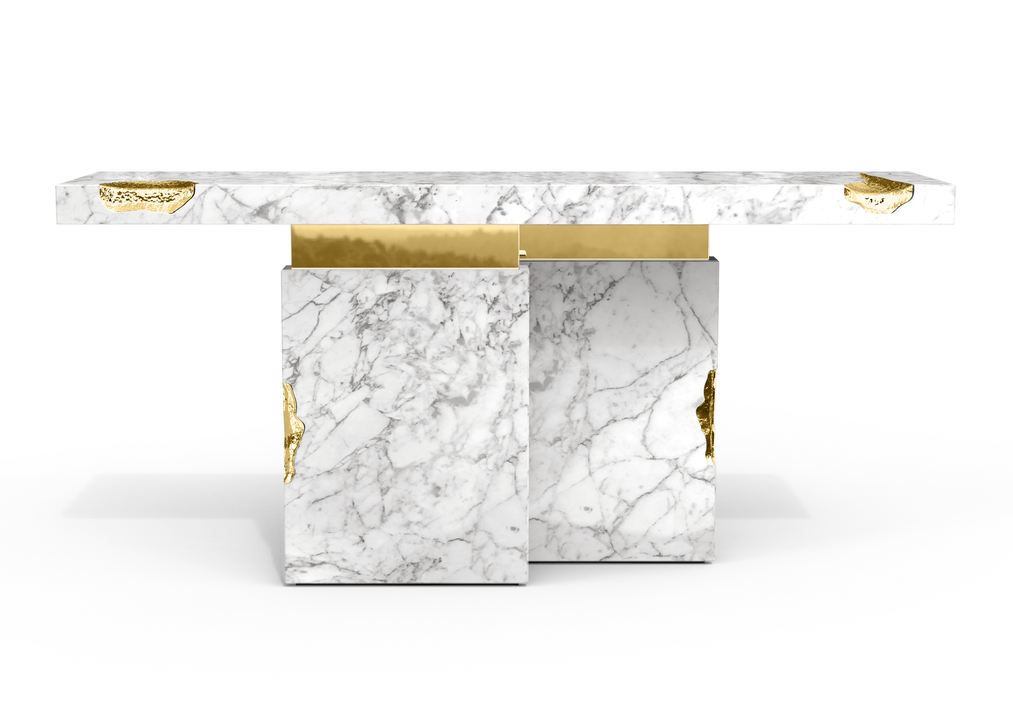 Konsola Dominion z marmuru Carrara