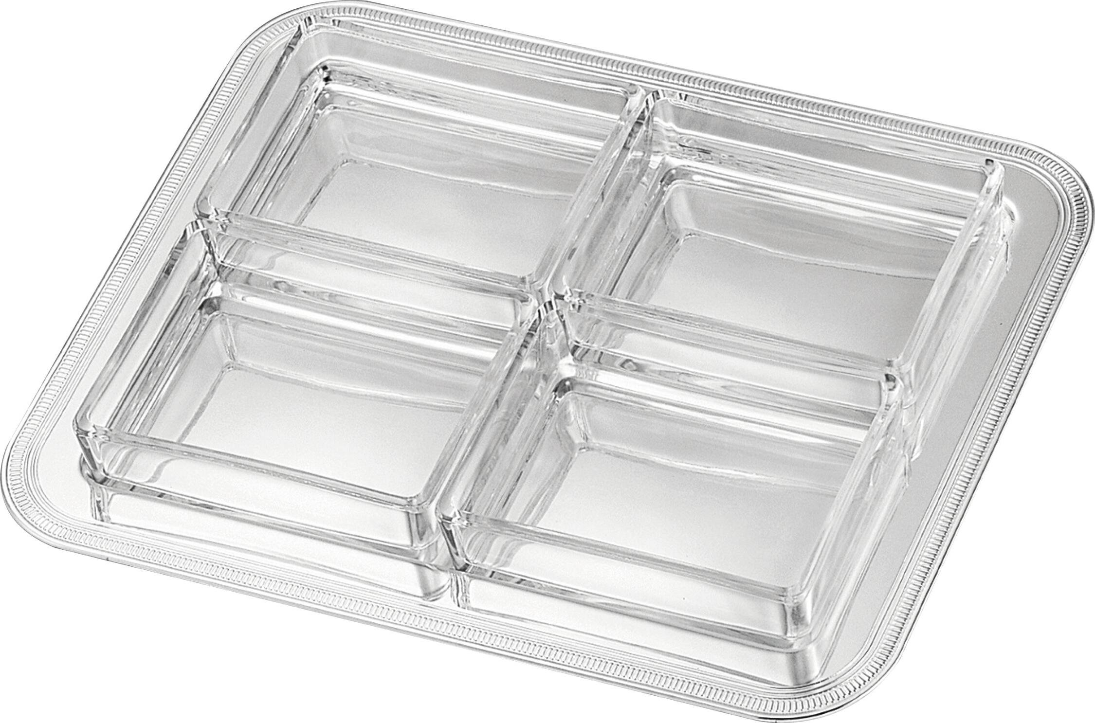 Prostokątny zestaw do przystawek