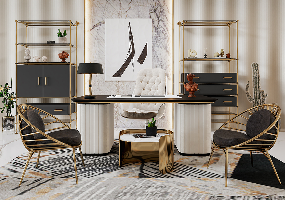 Owalny stolik boczny Franklin Scott - 6