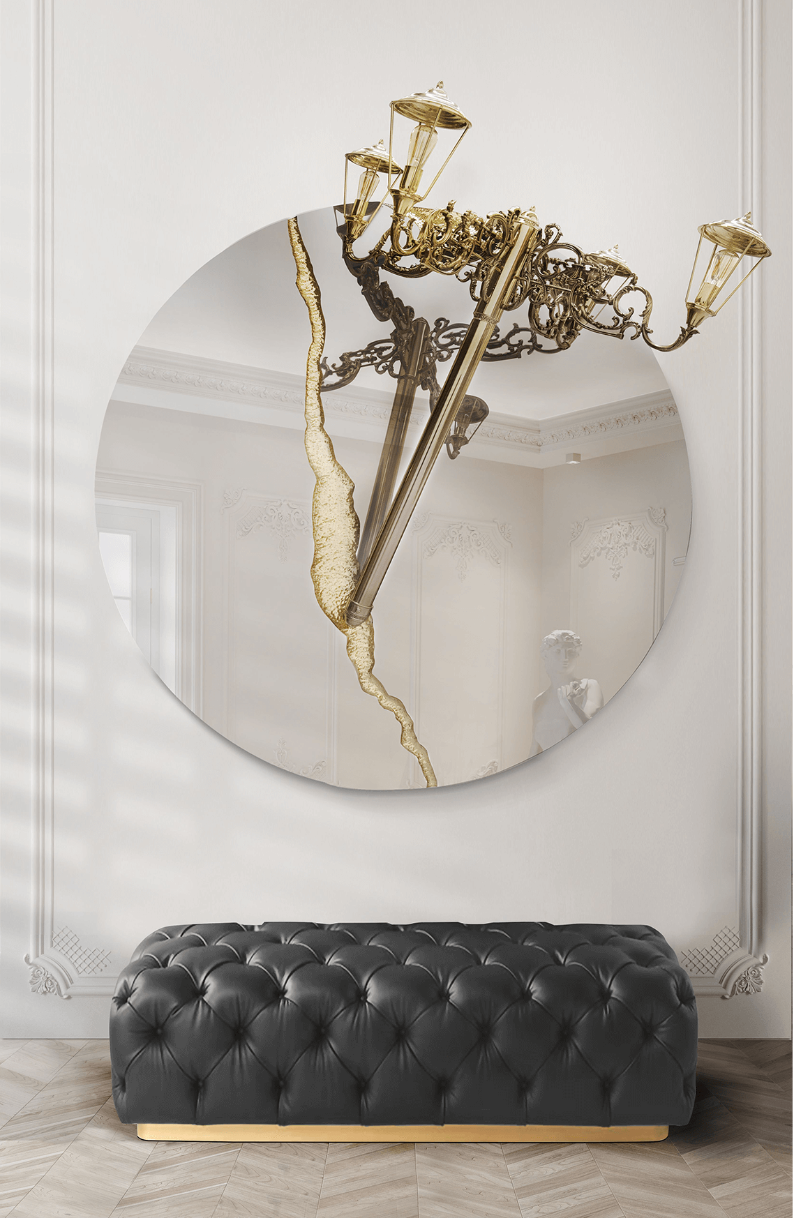 Lustro ścienne Illumina okrągłe