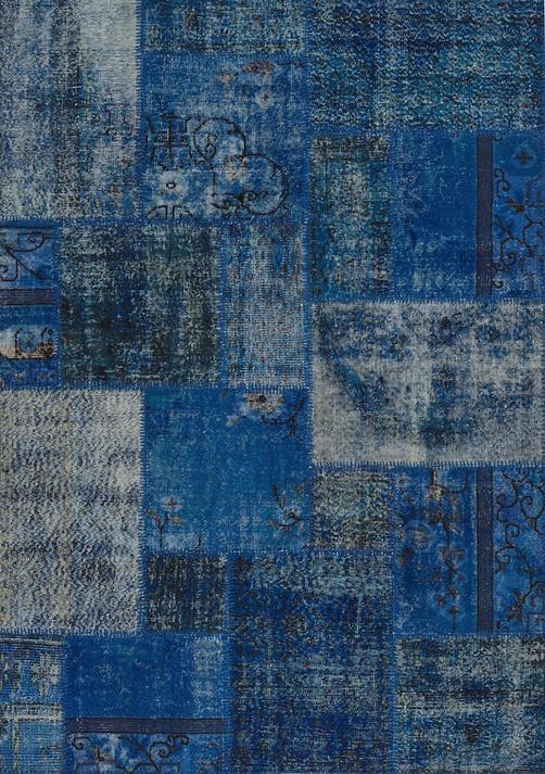 Dywan Dark Blue Patchwork | Rozmiar: 200 x 300 cm