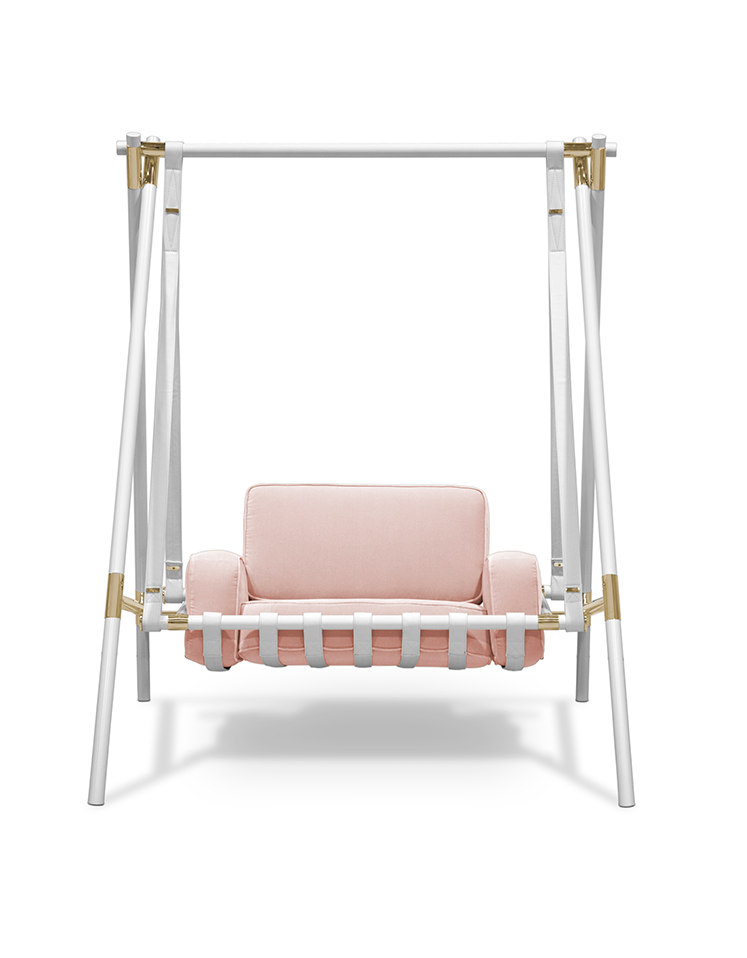 Wiszący huśtawkowy fotel dziecięcy Cozy Cloud