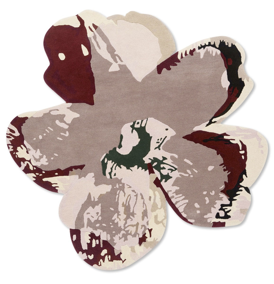 Dywan Shaped Magnolia Burgundy 162303 | Rozmiar: Ø 200 cm