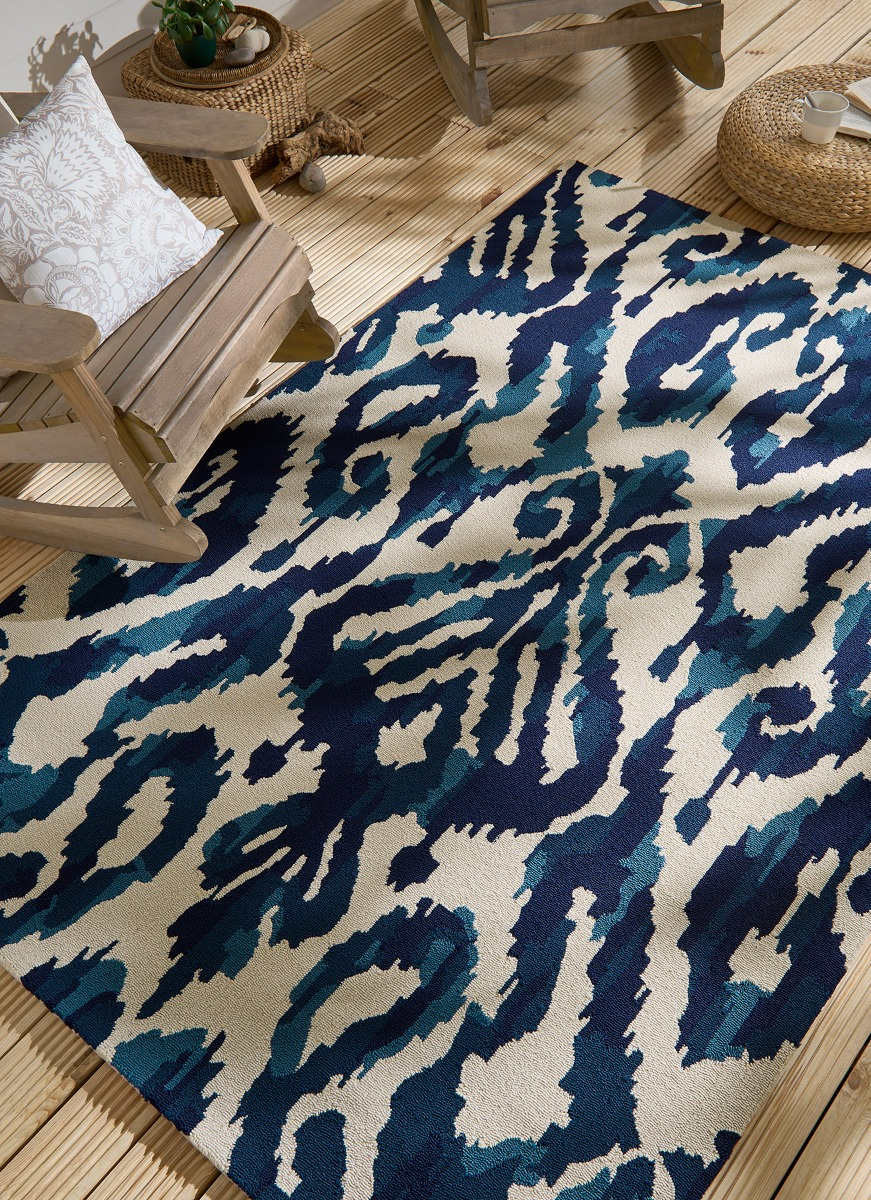 Dywan Zewnętrzny Kasuri Indigo 446208 | Rozmiar: 250 x 350 cm