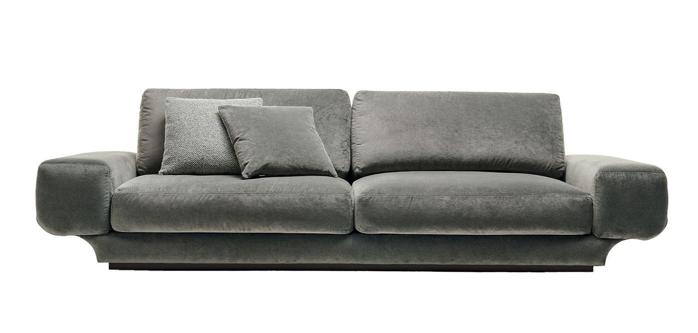Szara sofa 3-osobowa Milo