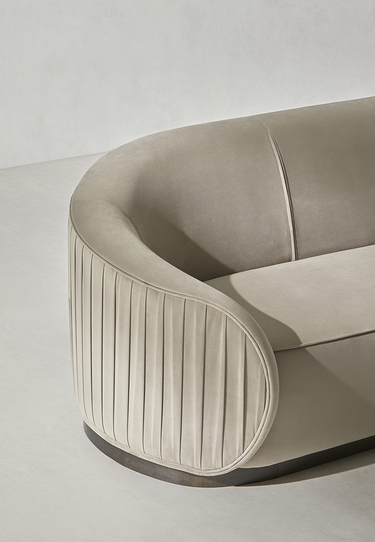 Średnia beżowa sofa Abano