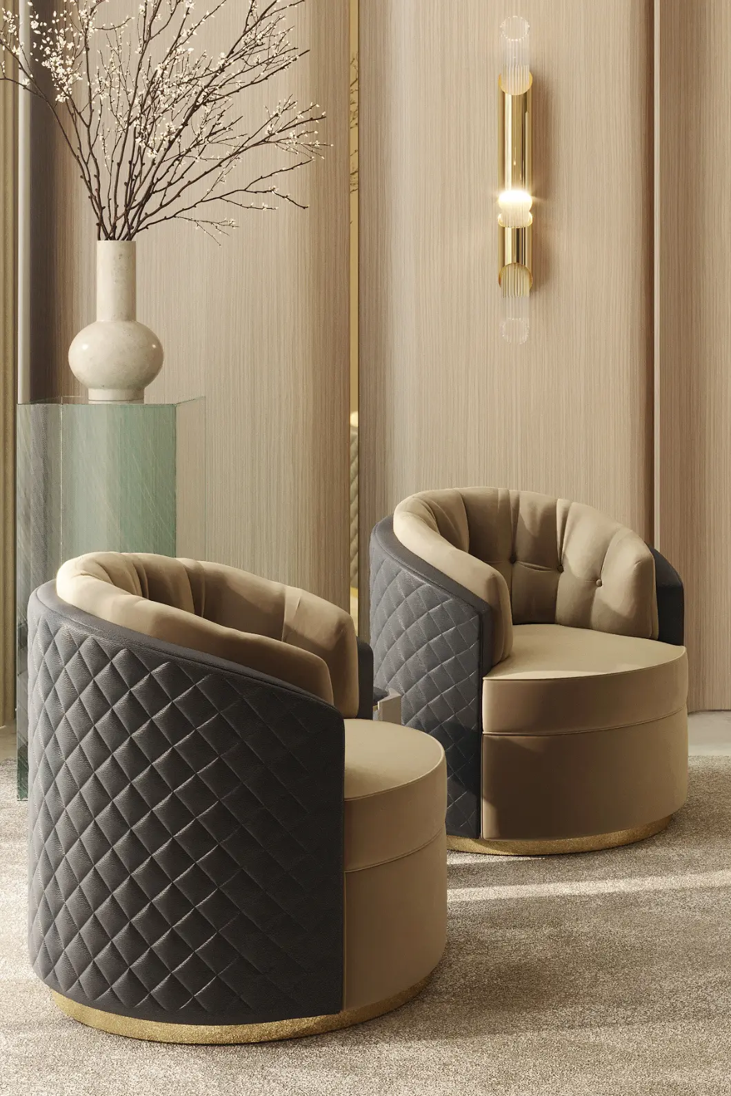Obrotowy fotel Luxe