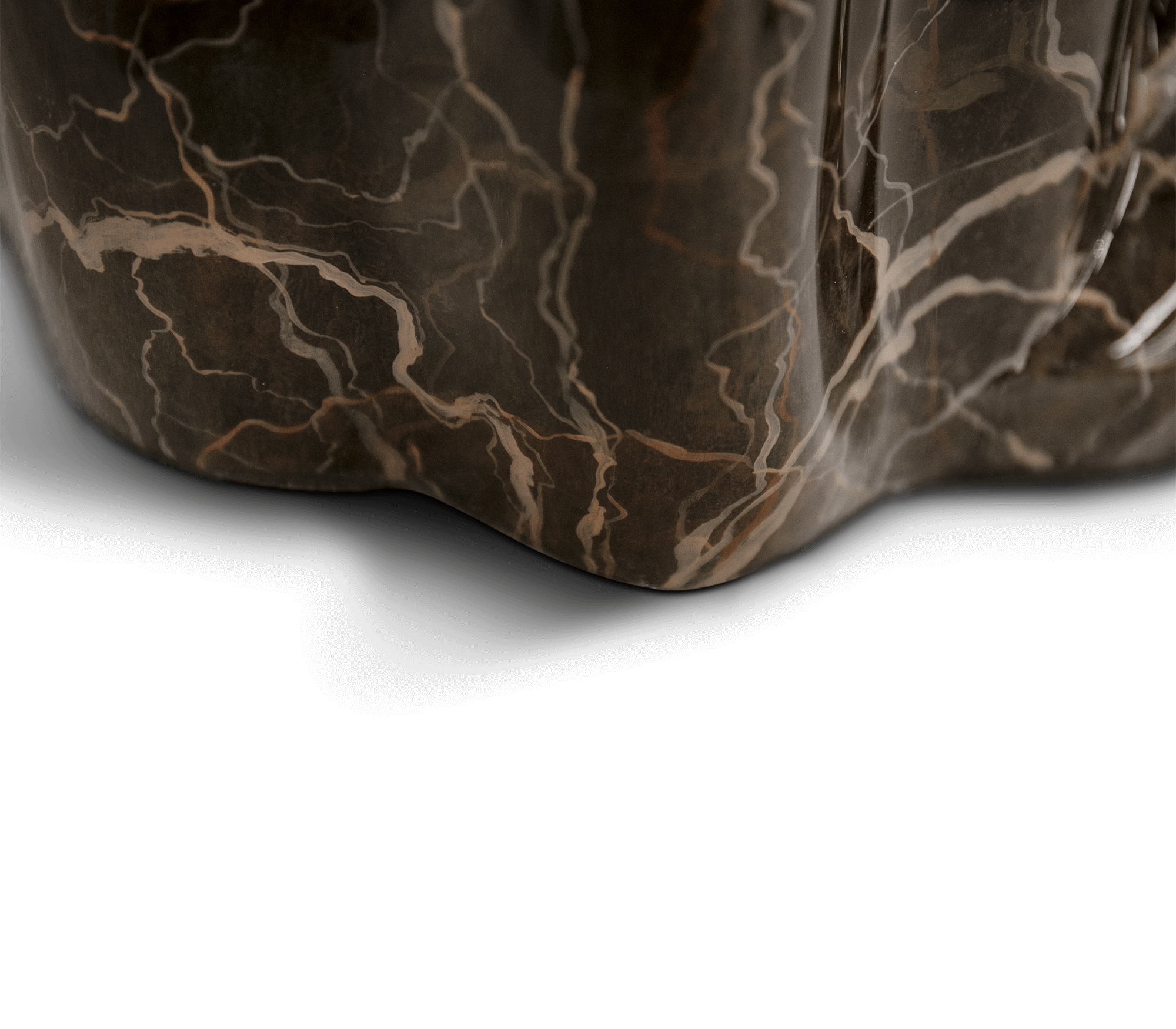 Brązowy stolik boczny Spectrum