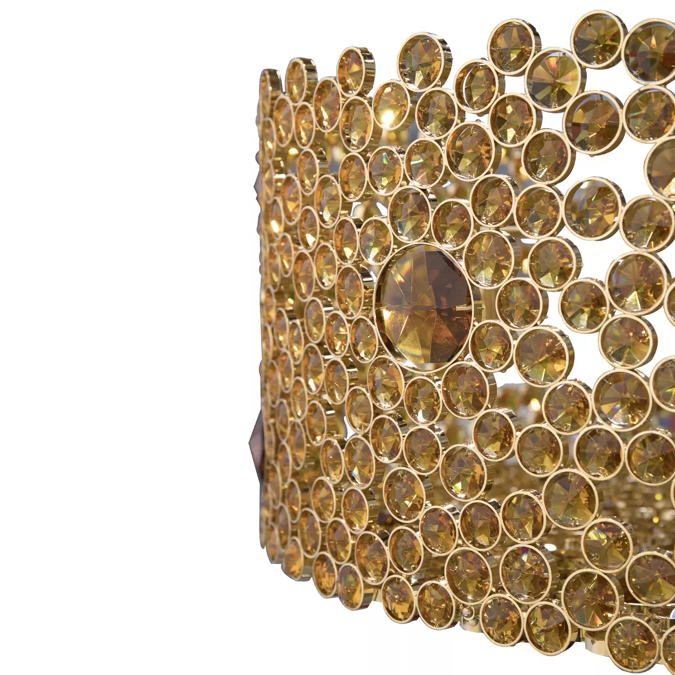 Żyrandol Eternelle Oval Bronze Glass