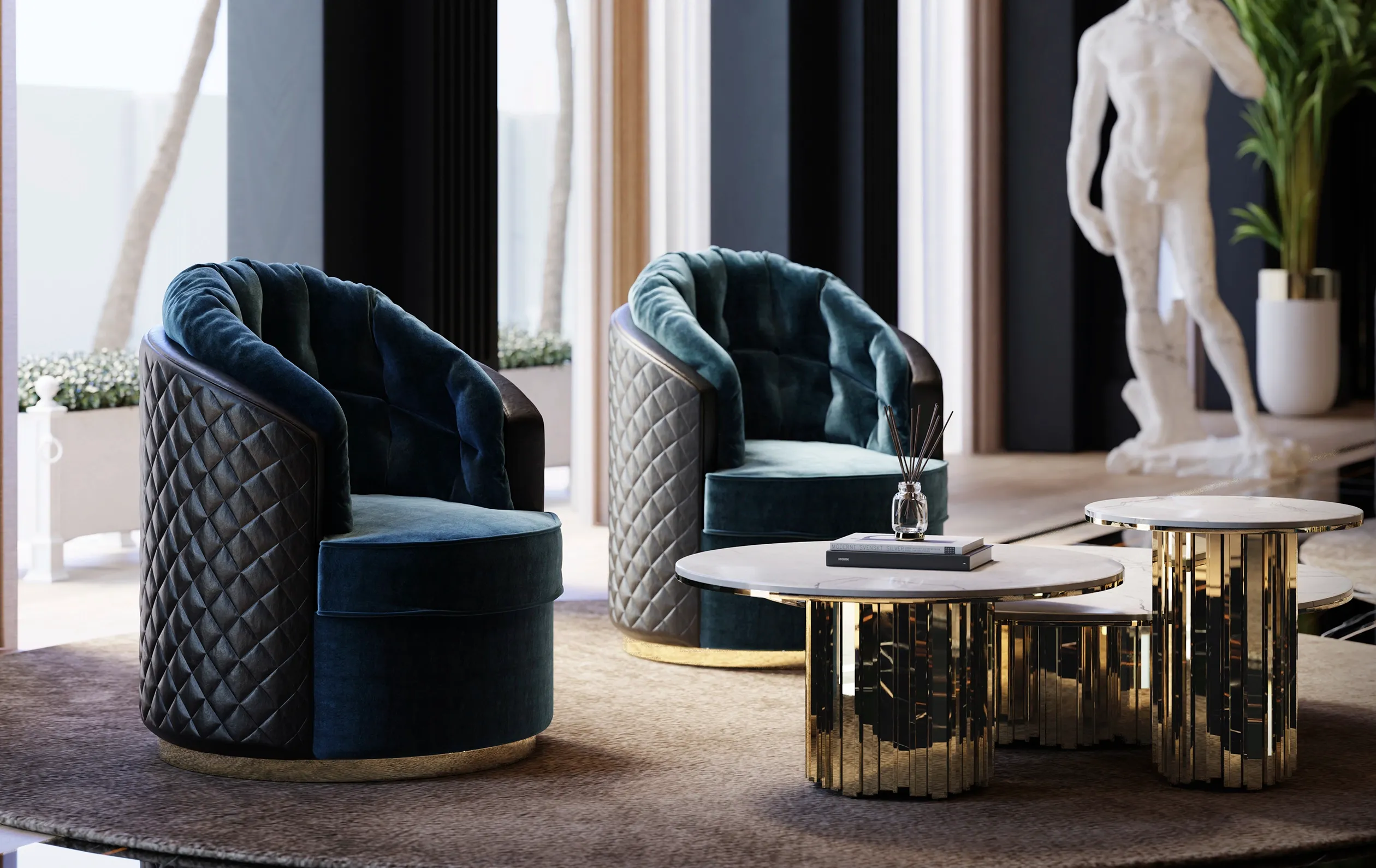 Obrotowy fotel Luxe - 3