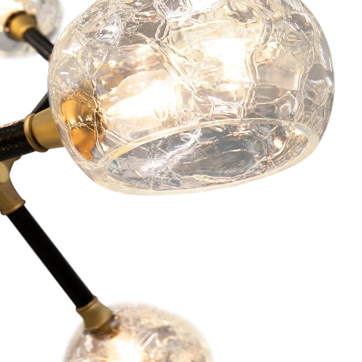 Lampa wisząca nieregularna wieloabażurowa duża