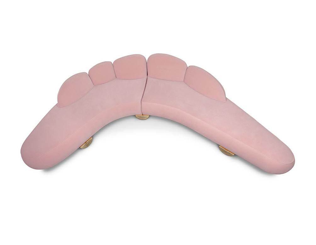 Sofa luksusowa różowa