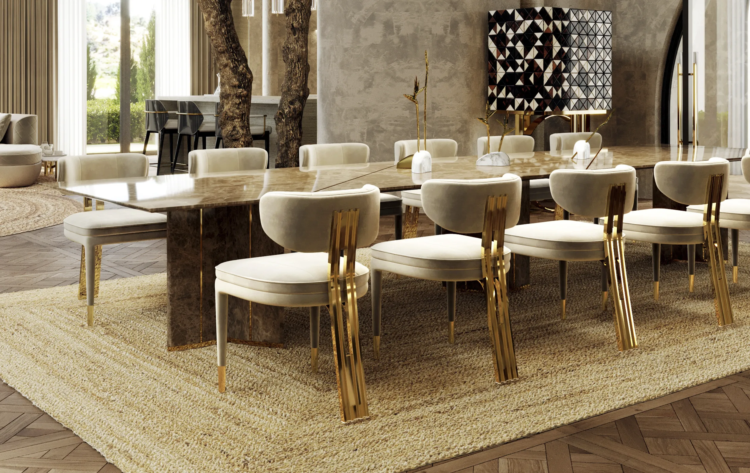 Krzesło jadalniane Lattice - 7