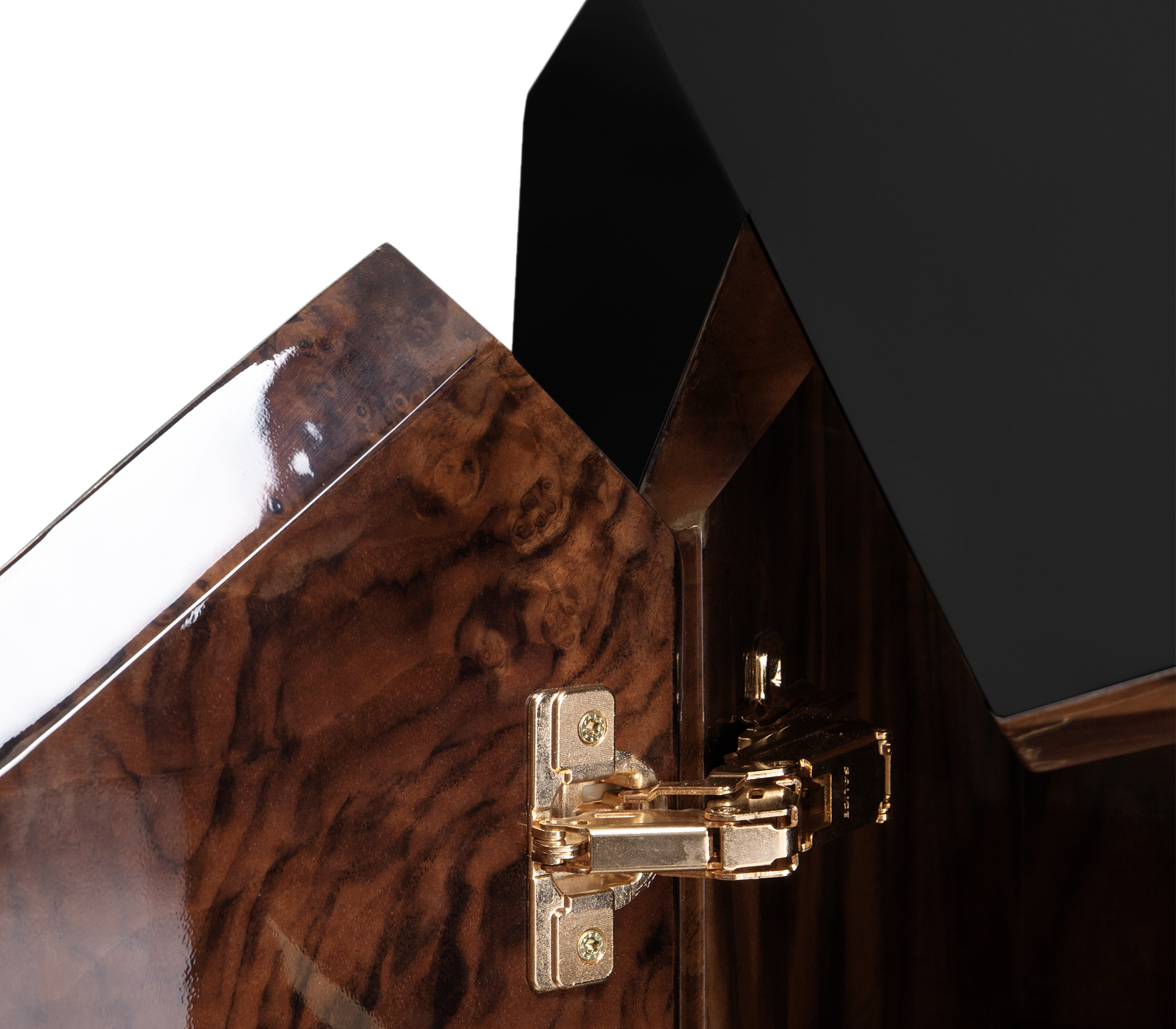 Czarny kredens Prism 2