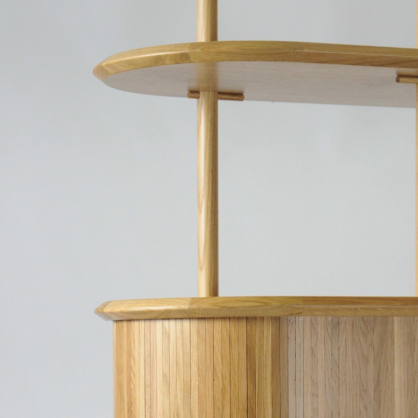 Nowoczesny Modułowy Regał Dębowy