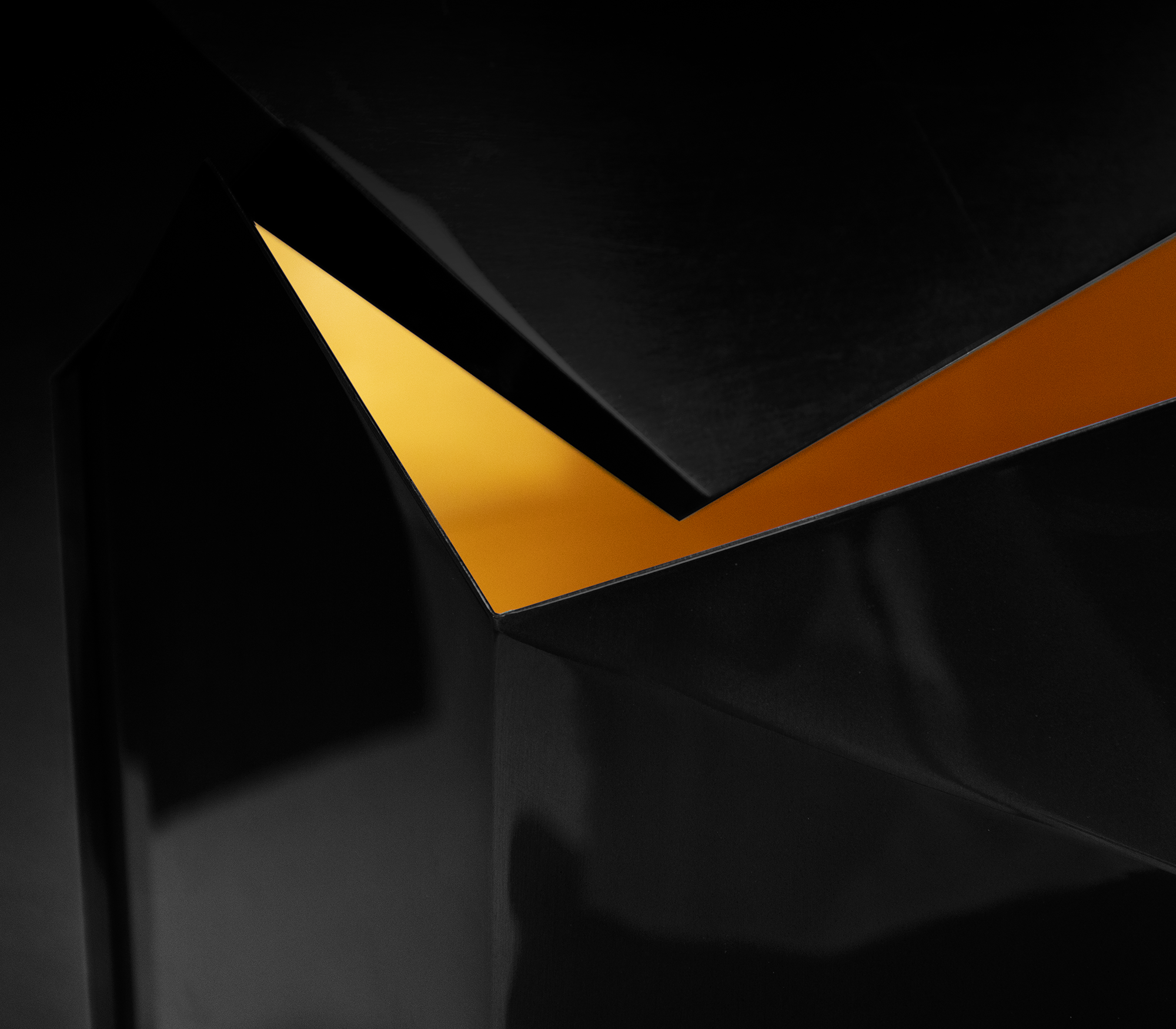 Czarny kredens Prism 3