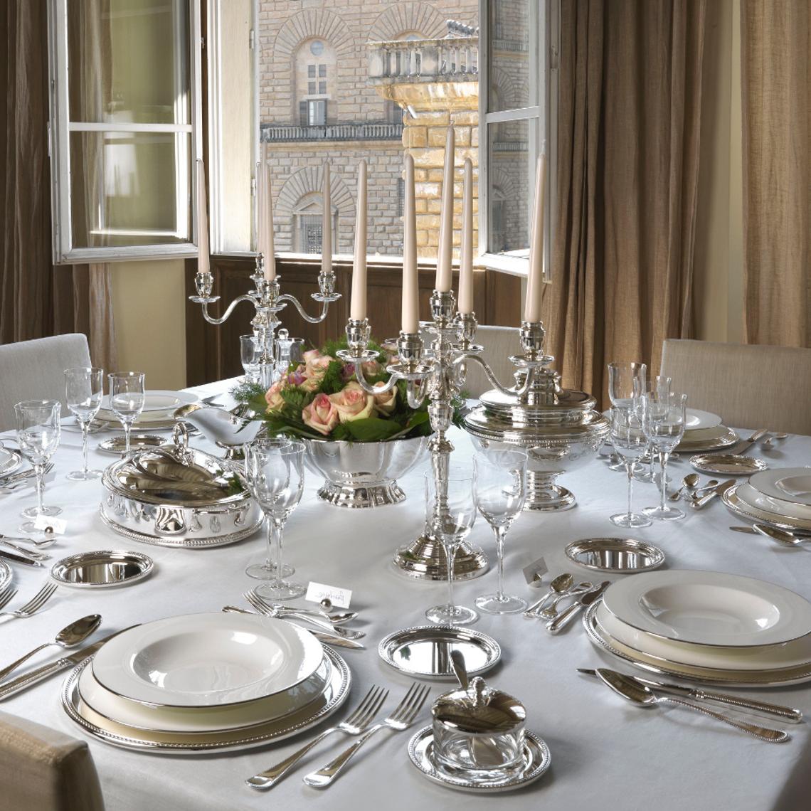 Posrebrzana owalna taca Grand Gourmet | Wymiary: 27 × 46 - 5