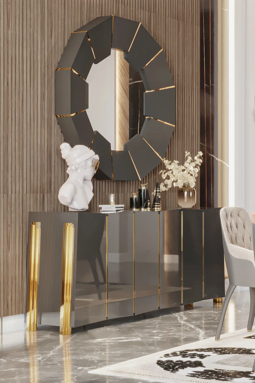 Lustro Radiance czarne - 1