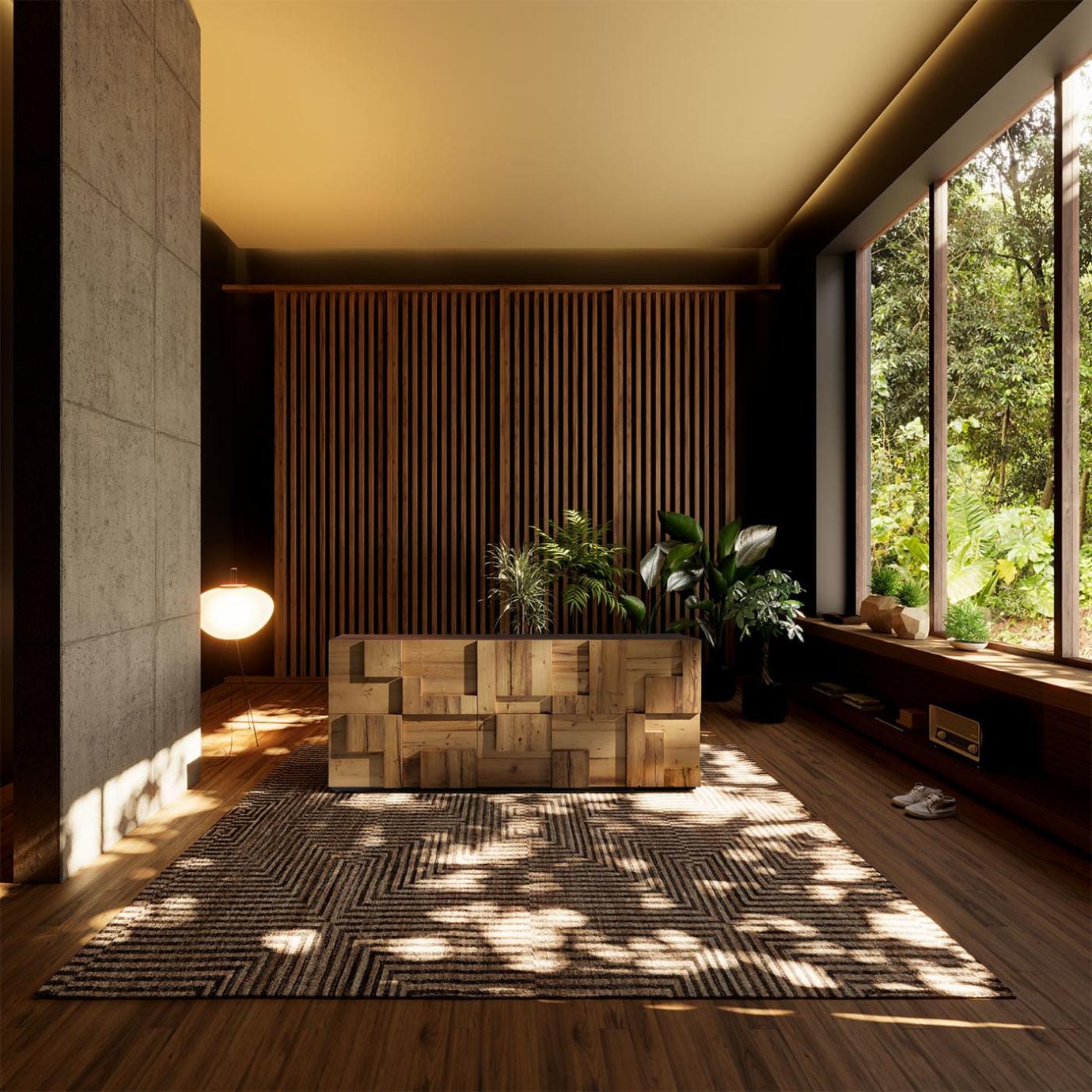 Kredens z drewna w stylu vintage