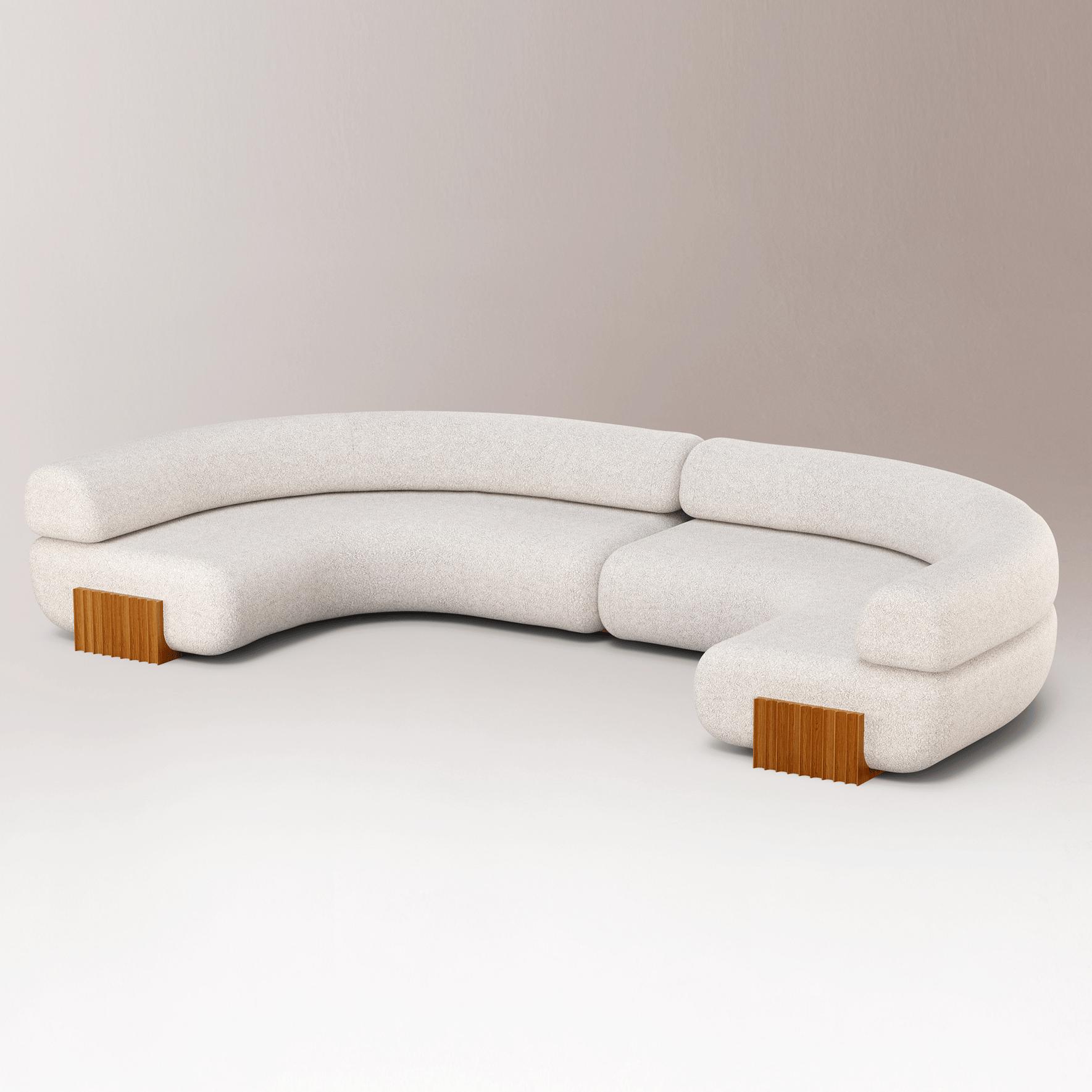 Drewniana sofa modułowa Carmel