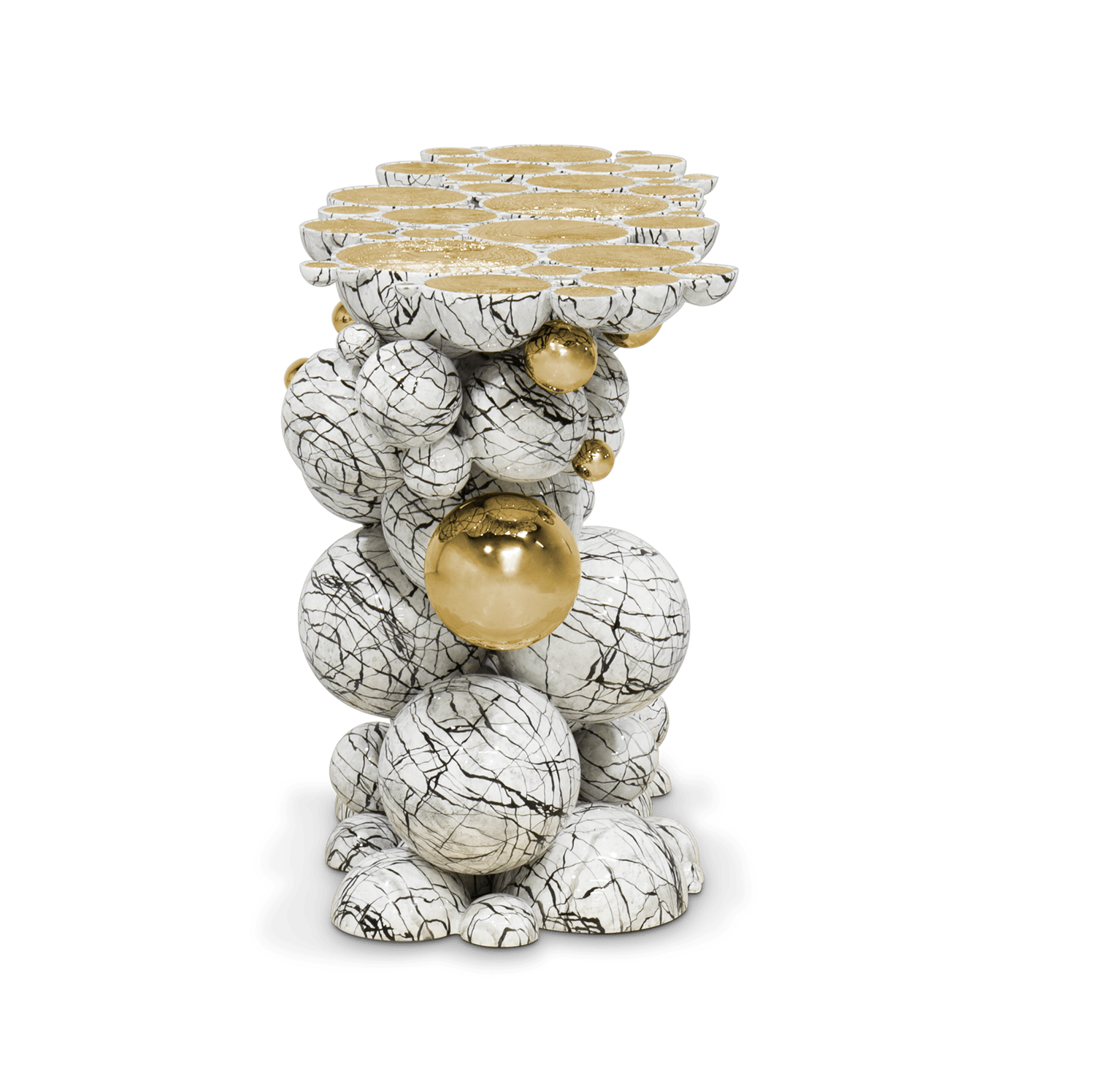 Konsola z imitacji marmuru Orbit