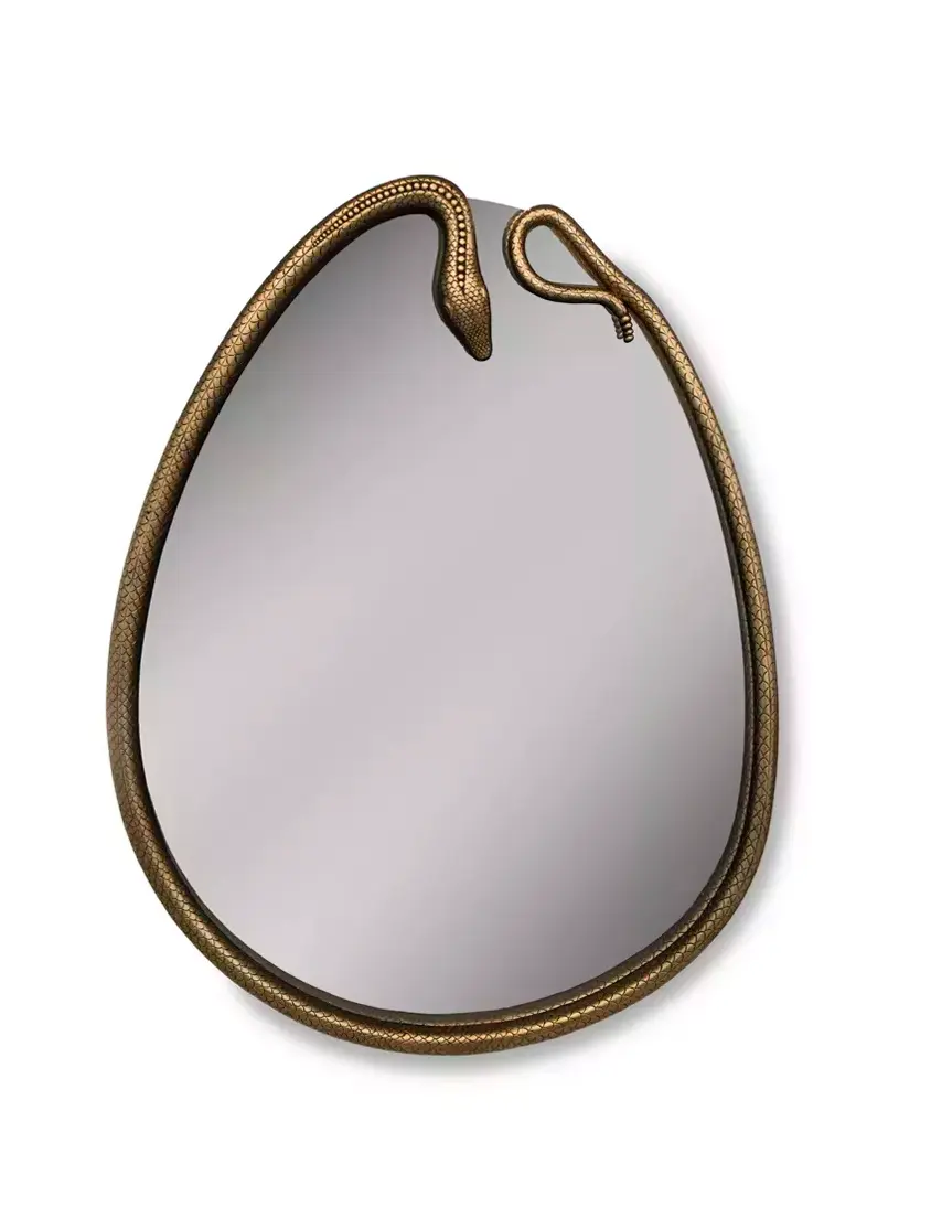 Lustro Serpentine w kształcie gruszki