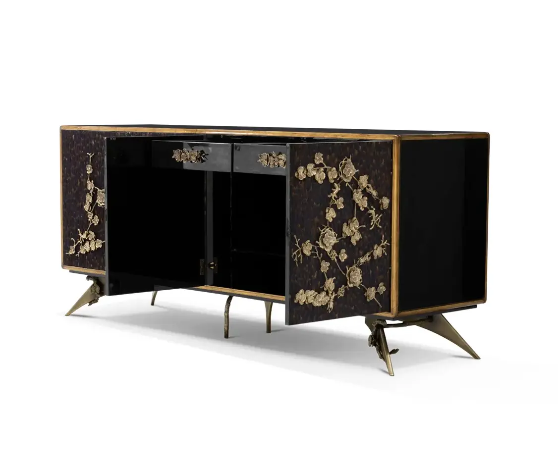 Kredens Mirage z piór fioletowych