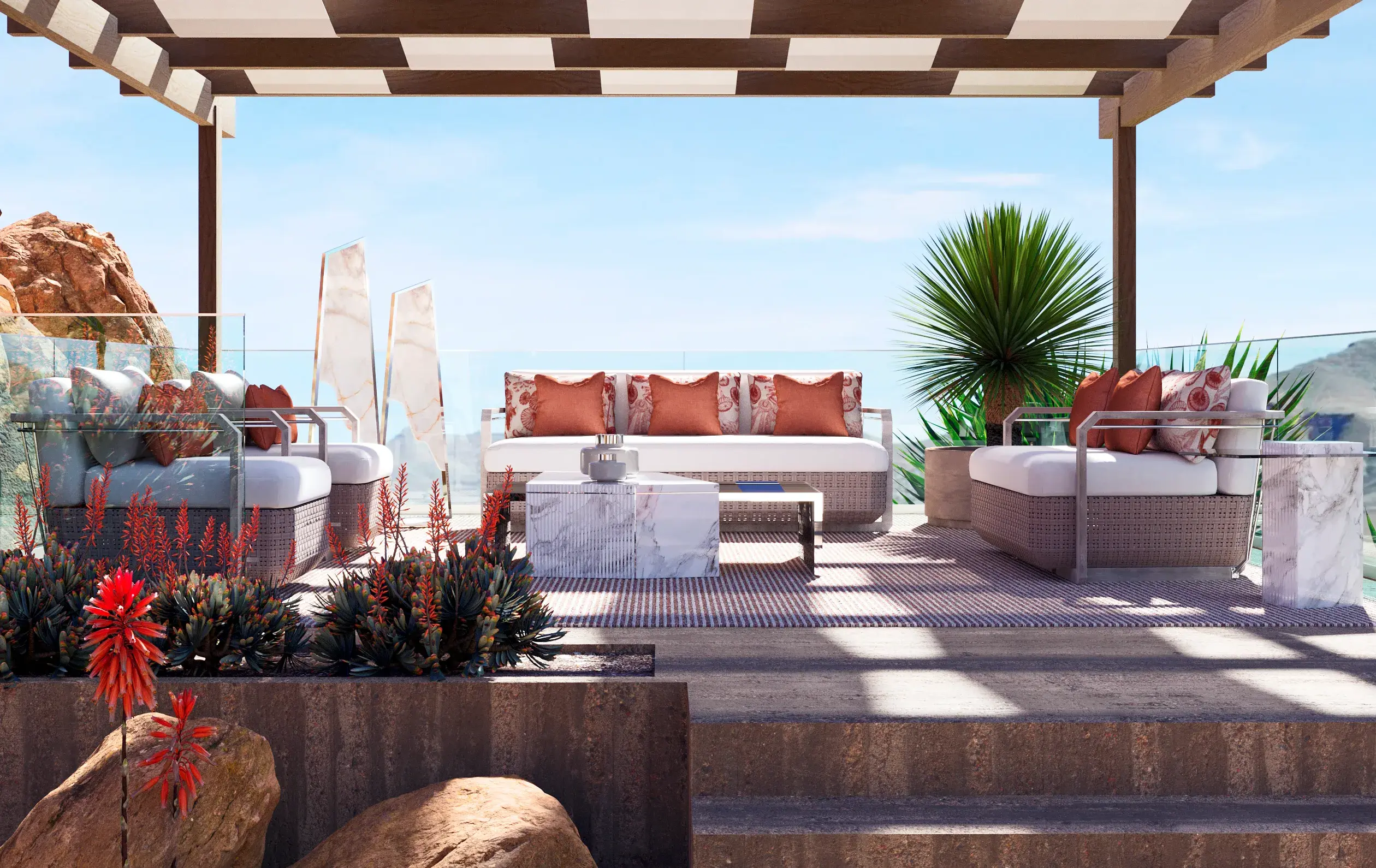 Drewniana sofa ogrodowa Heritage - 1