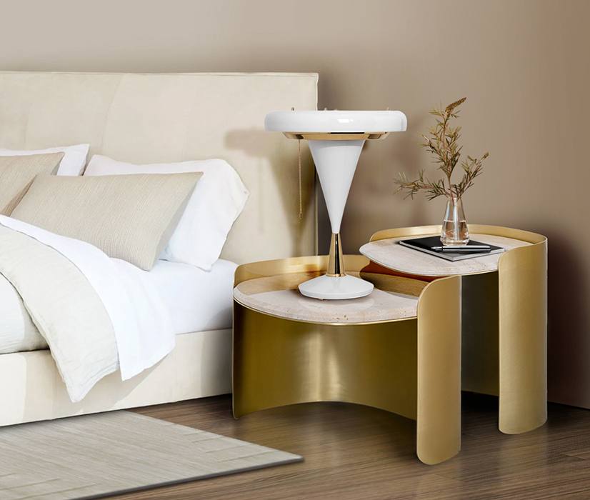 Owalny stolik boczny Franklin Scott - 1