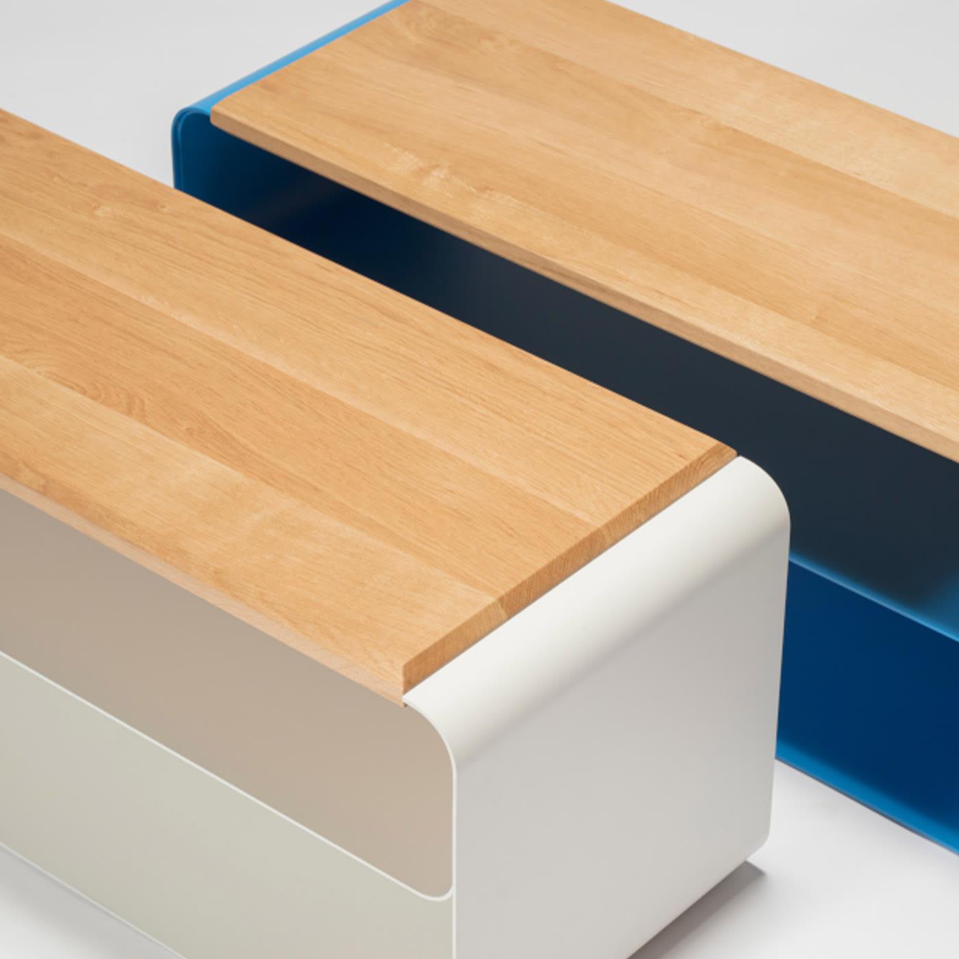 Współczesna Ławka Drewniano-Metalowa (Wariant 3)