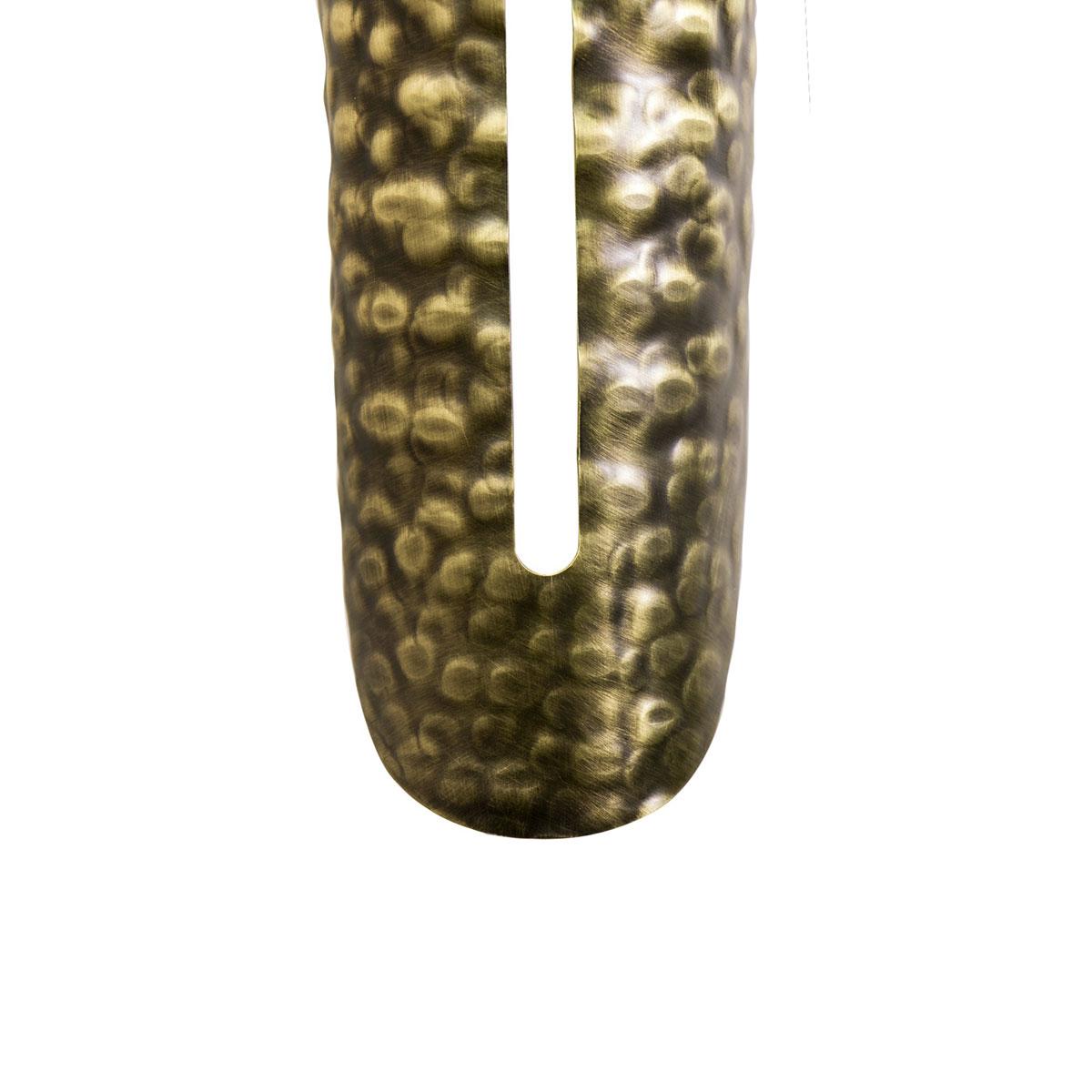 Kinkiet mosiężny ostry