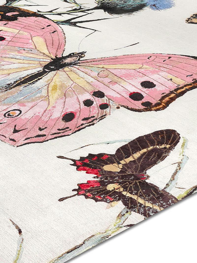 Dywan Butterfly No. 01 Original on GreyWhite | Rozmiar: 305 x 427 cm