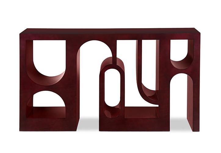 Konsola premium błyszcząca czerwona