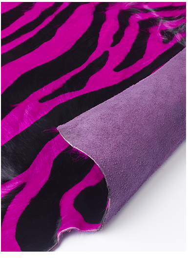 Pink Zebra Naturalna Cowhide | Rozmiar: 200 x 240 cm