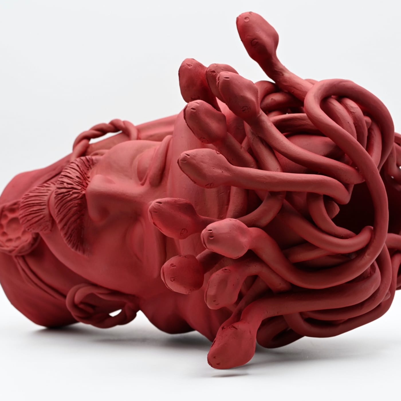 Ręcznie wykonana rzeźba Głowa Maura