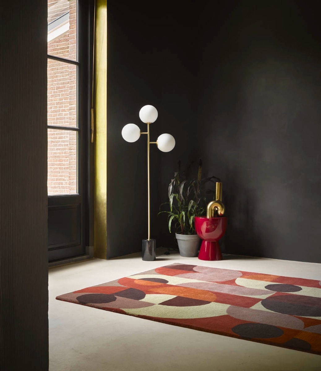 Dywan Decor Cosmo Red Pale Green 95203 | Rozmiar: 160 x 230 cm