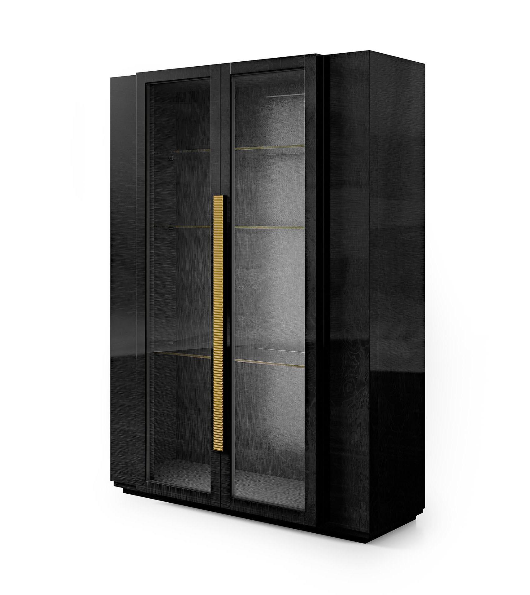 Witryna czarna Luxe
