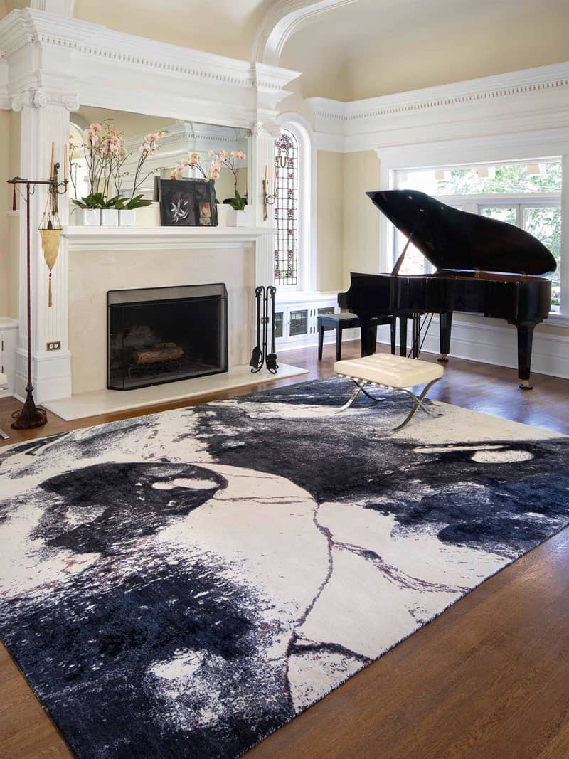 Dywan Black No. 01 Original on White | Rozmiar: 170 x 240 cm