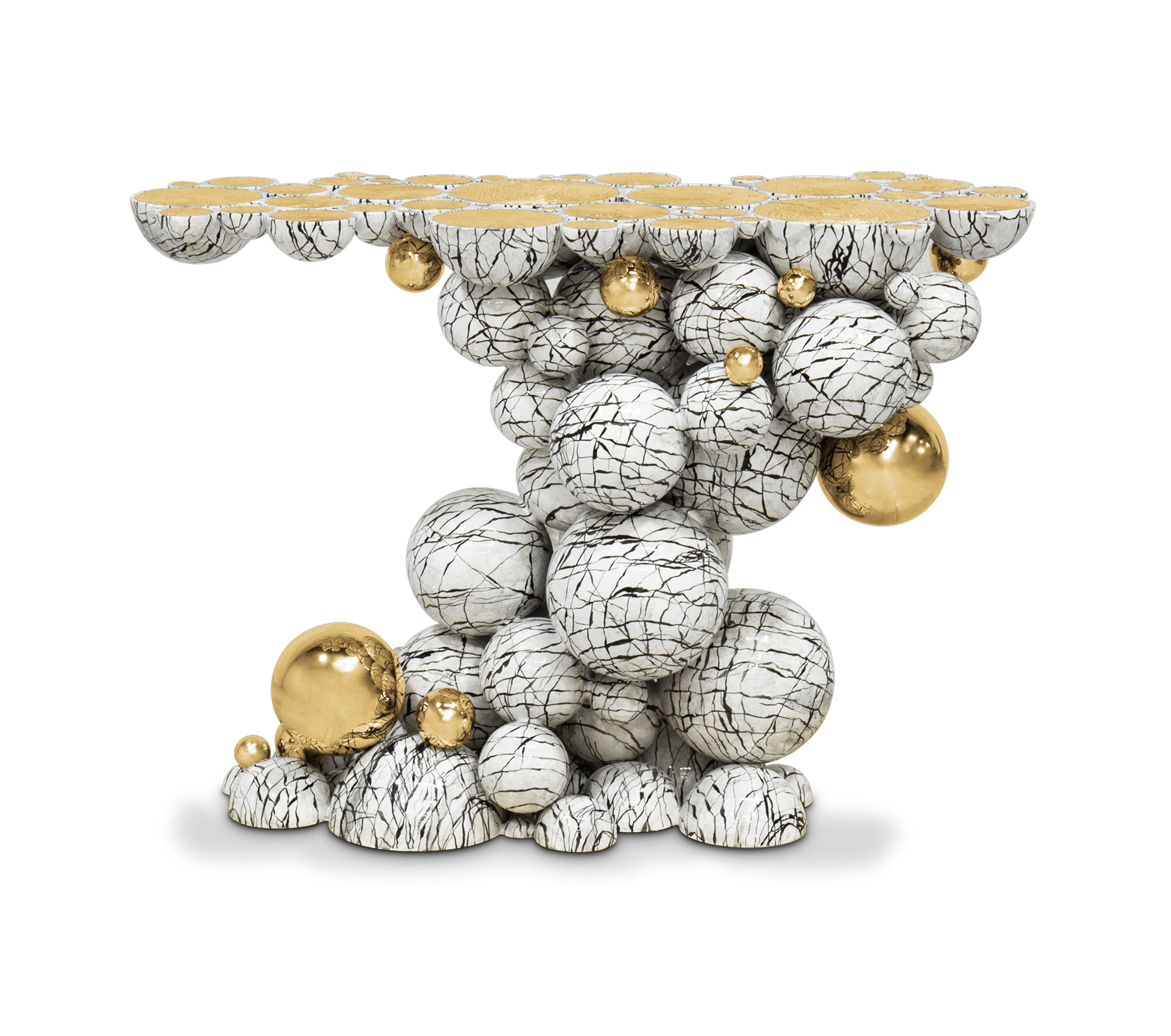 Konsola z imitacji marmuru Orbit