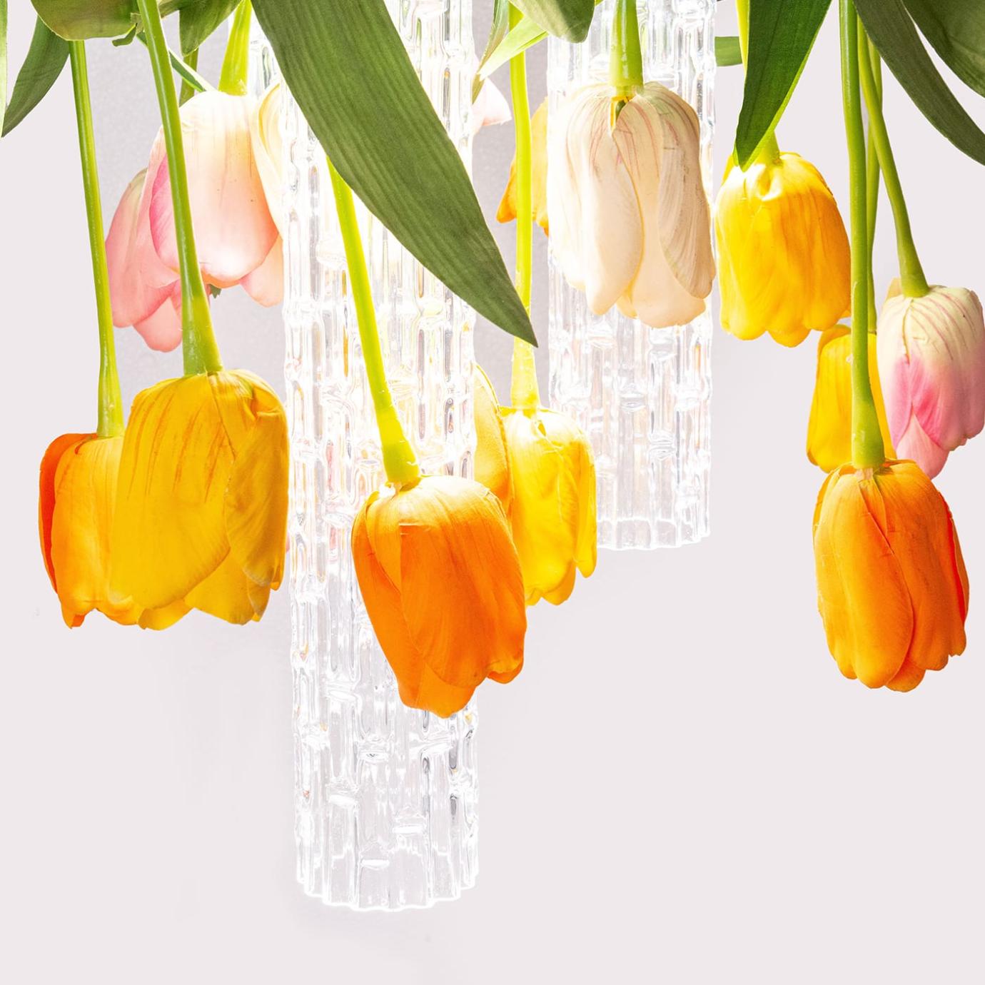 Okrągły żyrandol Tulip