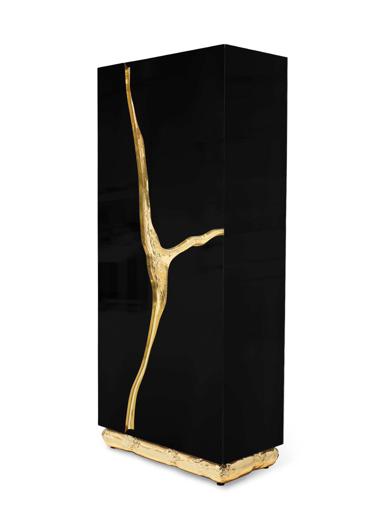 Czarna szafka Fissure