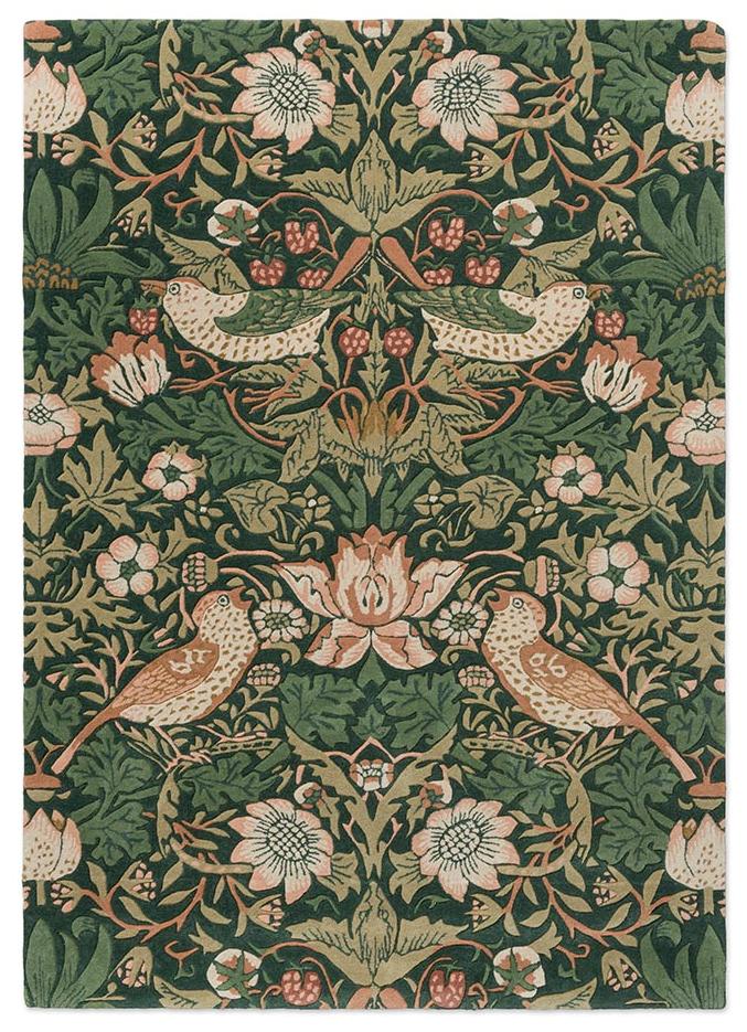 Dywan Strawberry Thief Forest | Rozmiar: 140 × 200 cm