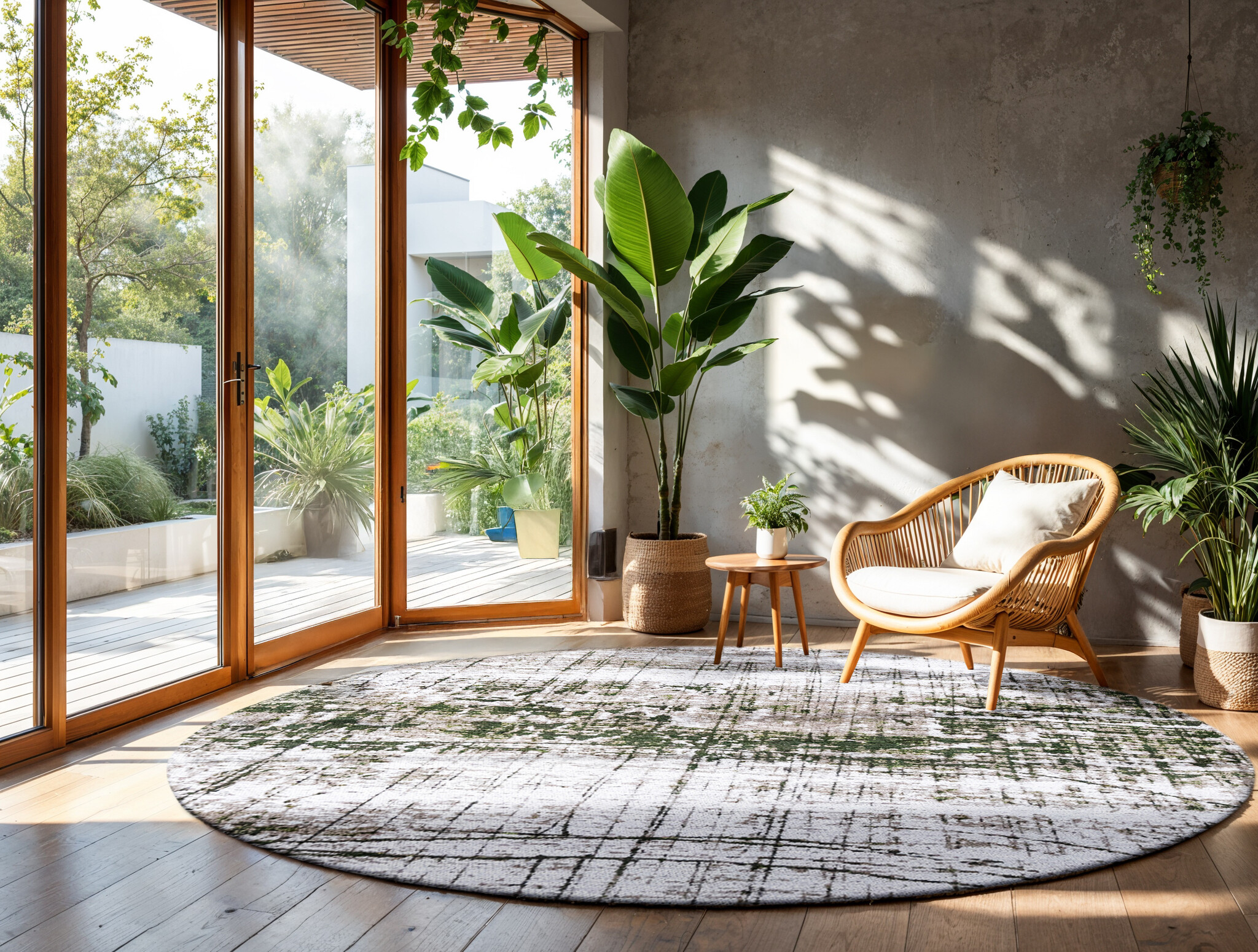 Dywan okrągły Central Green 9797 | Rozmiar: Ø 240 cm