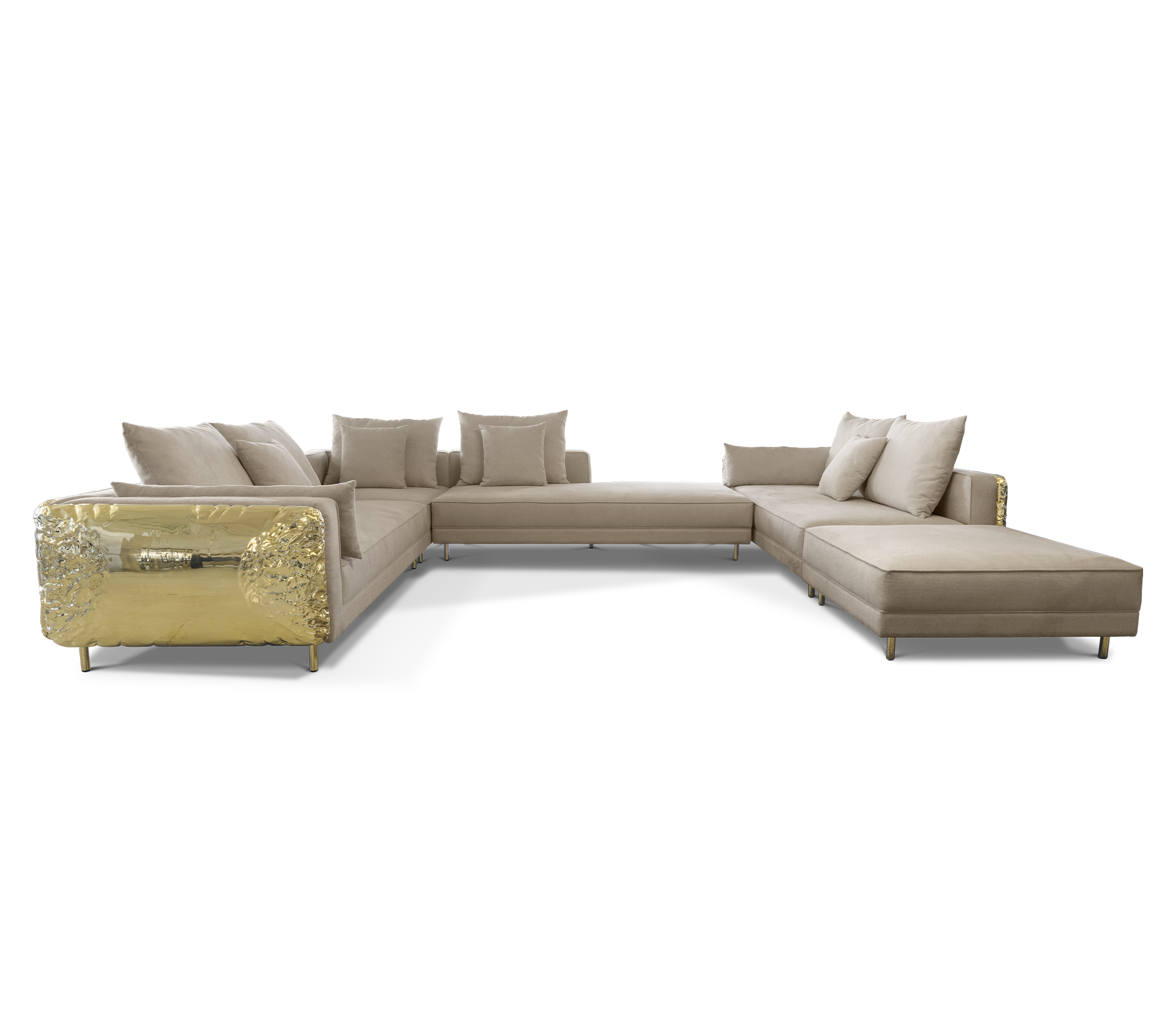 Kremowa modułowa sofa Imperia