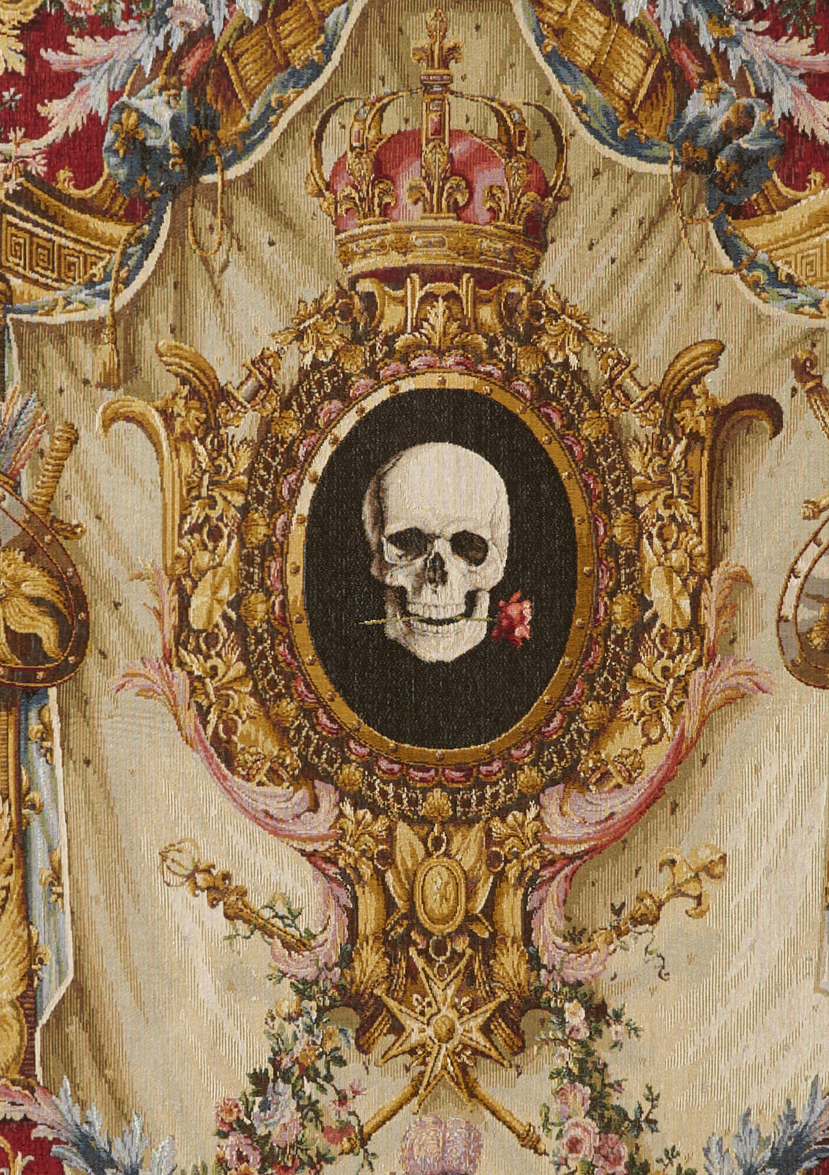 Gobelin Coat of Arms and Skull | Rozmiar: 110 x 150 cm